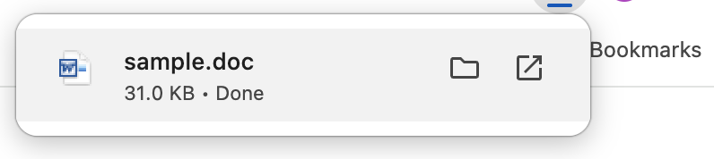 Download DOCX after converting PDF to Word