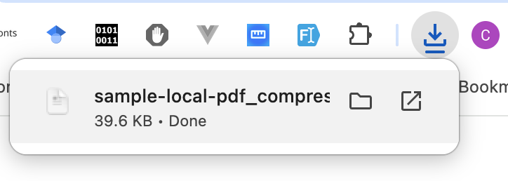 Download compressed PDF result