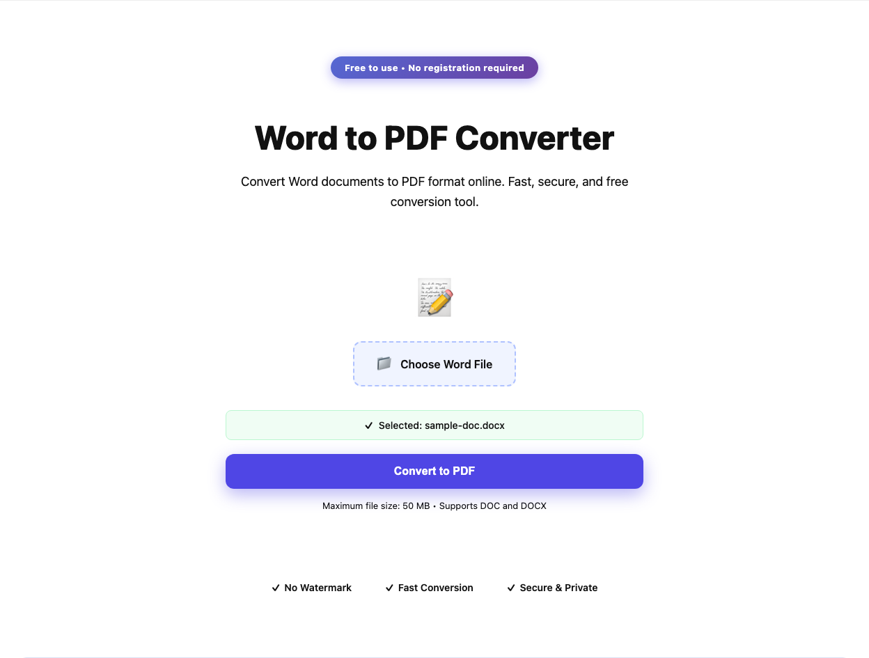 Exporting a document to PDF once it becomes a final handoff file